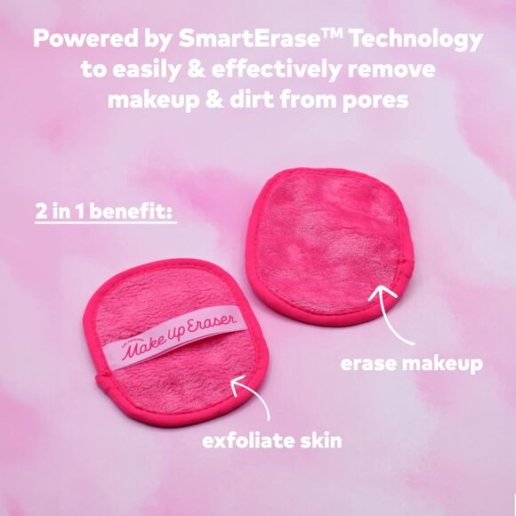 The Original MakeUp Eraser Pink Daily Cleansing Makeup Reusable Cloth & Mini SET - Picture 9 of 14